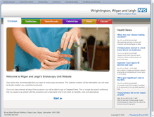 Tablet Screenshot of endoscopy.wiganleigh.nhs.uk